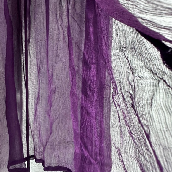 Free people retro femme purple sheer tassle boho top - Picture 13 of 13